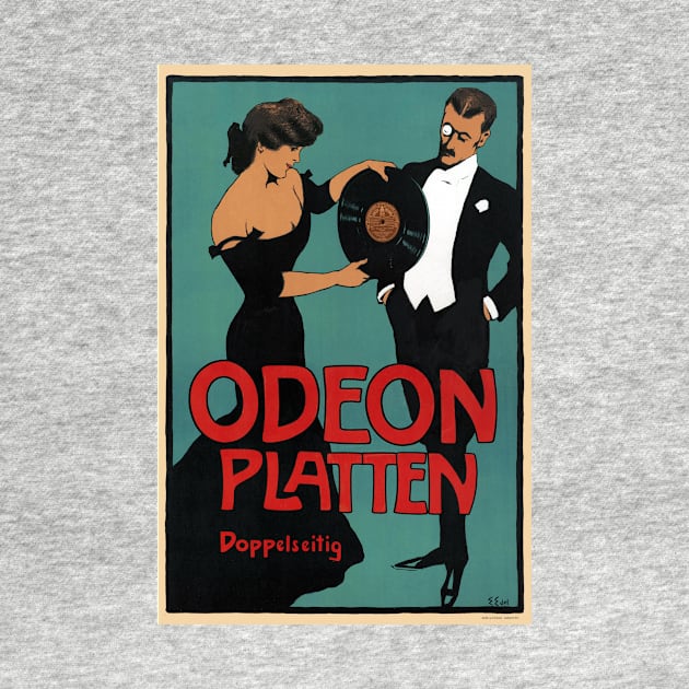 Odeon Platten Germany Vintage Poster 1900 by vintagetreasure